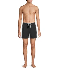 Murano Color Blocked Solid 5#double; Swim Trunks