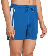 Murano Color Blocked Solid 5#double; Swim Trunks
