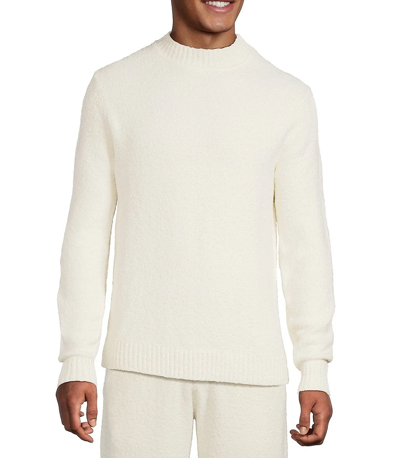 Murano Comfort Luxe Solid Teddy Mock Neck Sweater