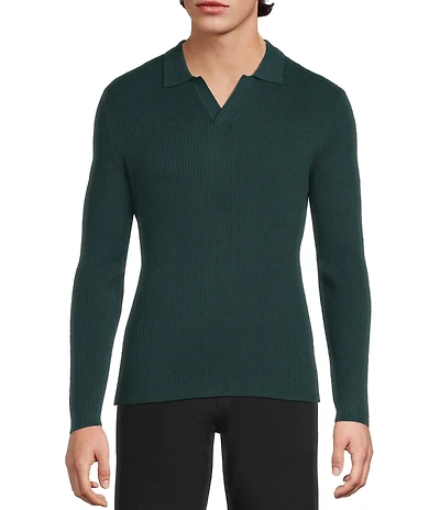Murano Comfortable Lux Johnny Sweater Long Sleeve Polo Shirt
