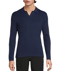 Murano Comfortable Lux Johnny Sweater Long Sleeve Polo Shirt