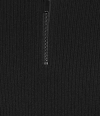 Murano Comfortable Lux Quarter Zip Long Sleeve Ribbed Sweater