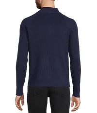 Murano Comfortable Lux Quarter Zip Long Sleeve Ribbed Sweater