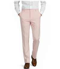 Murano Corsa Di Cavalli Derby Collection Alex Slim Fit Textured Suit Separates Dress Pants