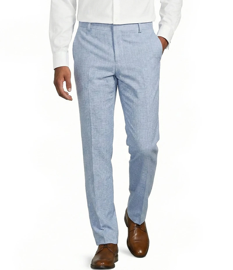 Murano Corsa Di Cavalli Derby Collection Alex Slim Fit Textured Suit Separates Dress Pants