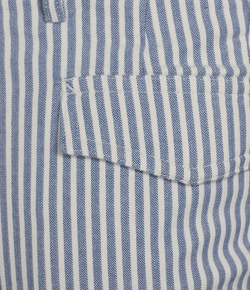 Murano Corsa Di Cavalli Derby Collection Lucas Pleated Stripe Seersucker Suit Separates Dress Pants