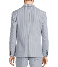 Murano Corsa Di Cavalli Derby Collection Slim Fit Stripe Seersucker Suit Separates Jacket