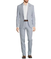 Murano Corsa Di Cavalli Derby Collection Slim Fit Stripe Seersucker Suit Separates Jacket