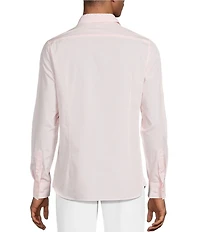 Murano Corsa Di Cavalli Derby Collection Solid Pieced Long Sleeve Woven Shirt