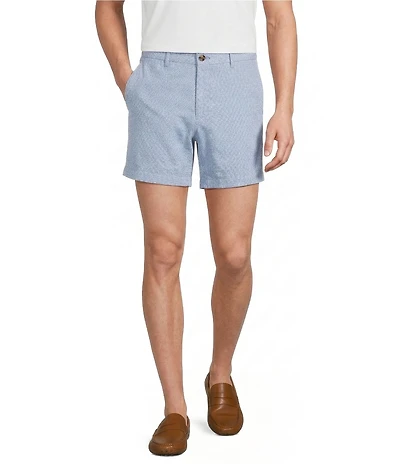 Murano Corsa Di Cavalli Derby Collection Textured 5.5#double; Inseam Shorts