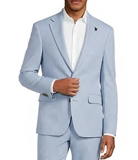 Murano Corsa Di Cavalli Derby Collection Textured Slim Fit Suit Separates Jacket
