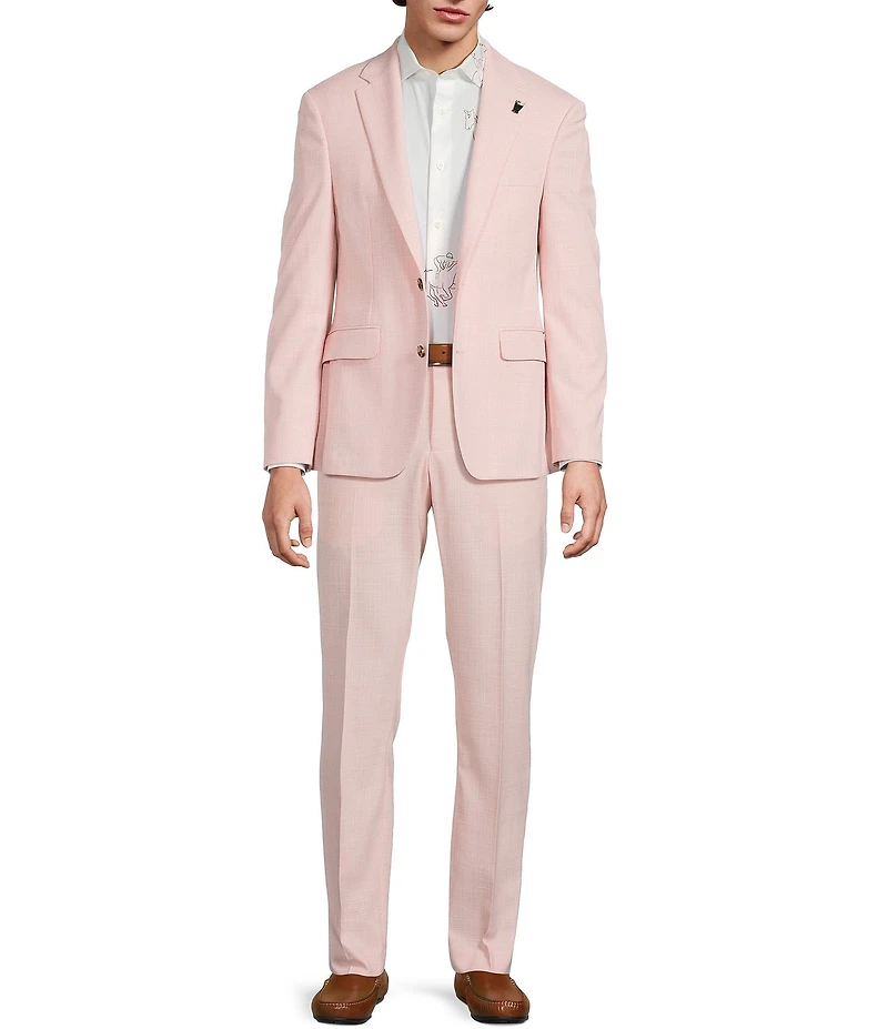 Murano Corsa Di Cavalli Derby Collection Textured Slim Fit Suit Separates Jacket