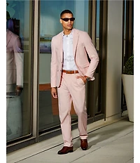 Murano Corsa Di Cavalli Derby Collection Textured Slim Fit Suit Separates Jacket