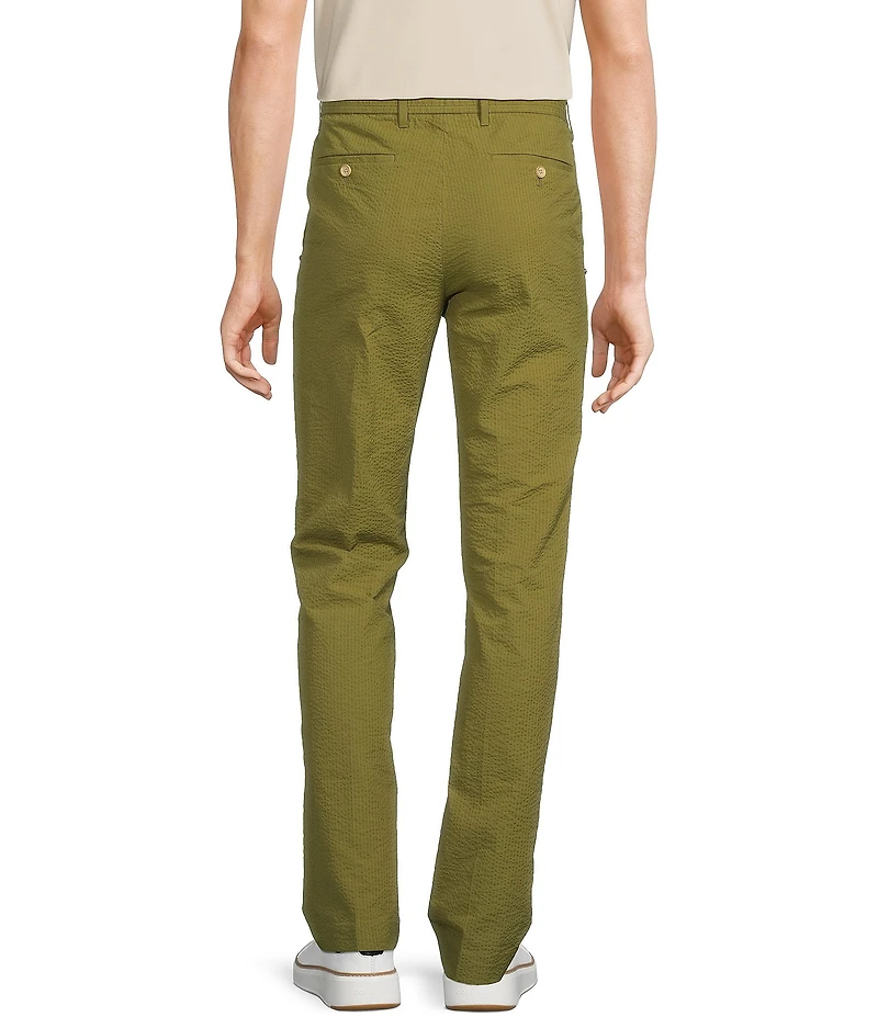 Murano Crocodile World Collection Alex Pintuck Seersucker Dress Pants