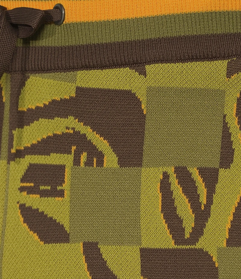 Murano Crocodile World Collection Block Jacquard 8#double; Inseam Shorts