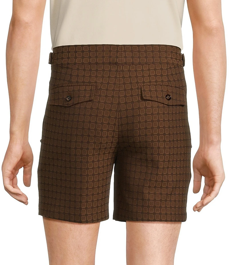 Murano Crocodile World Collection Jacquard Gurkha 6.5#double; Inseam Shorts
