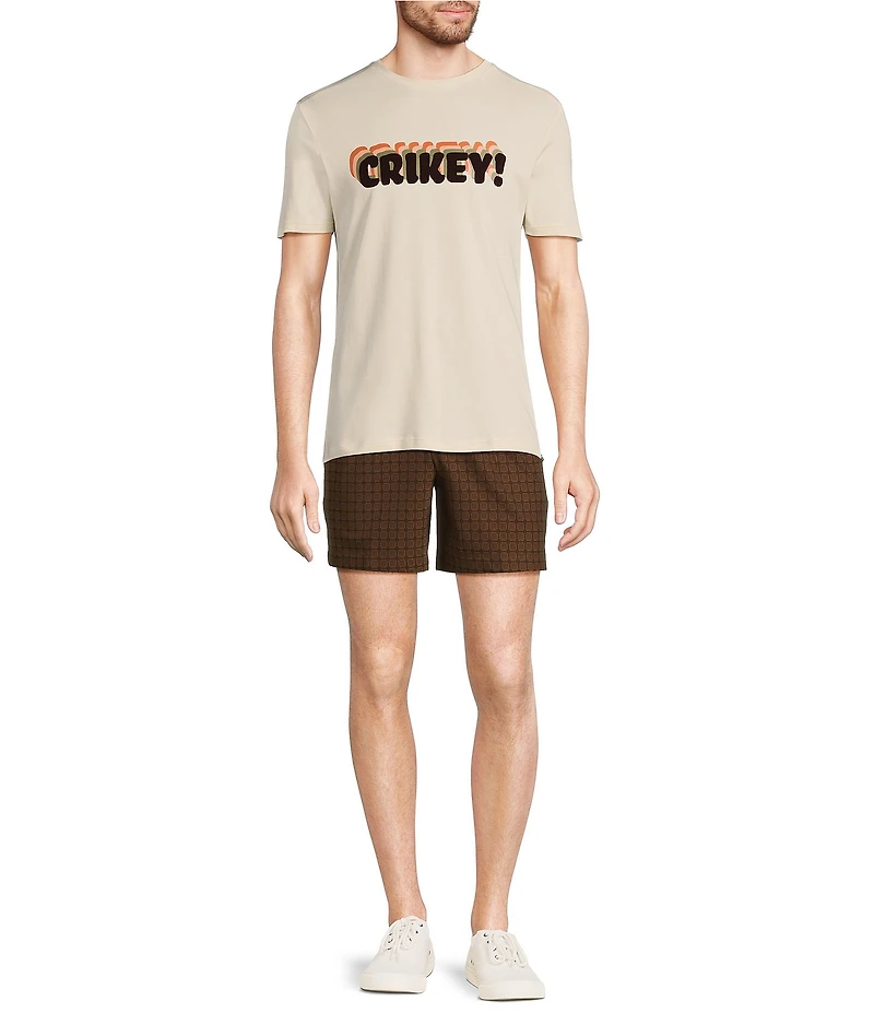 Murano Crocodile World Collection Jacquard Gurkha 6.5#double; Inseam Shorts