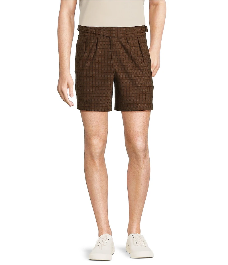 Murano Crocodile World Collection Jacquard Gurkha 6.5#double; Inseam Shorts