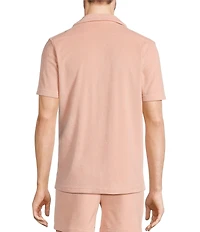 Murano Crocodile World Collection Slim Fit Embroidered Crocodile Pocket Short Sleeve Woven Shirt