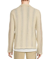 Murano Crocodile World Collection Slim Fit Pointelle Shirt Jacket