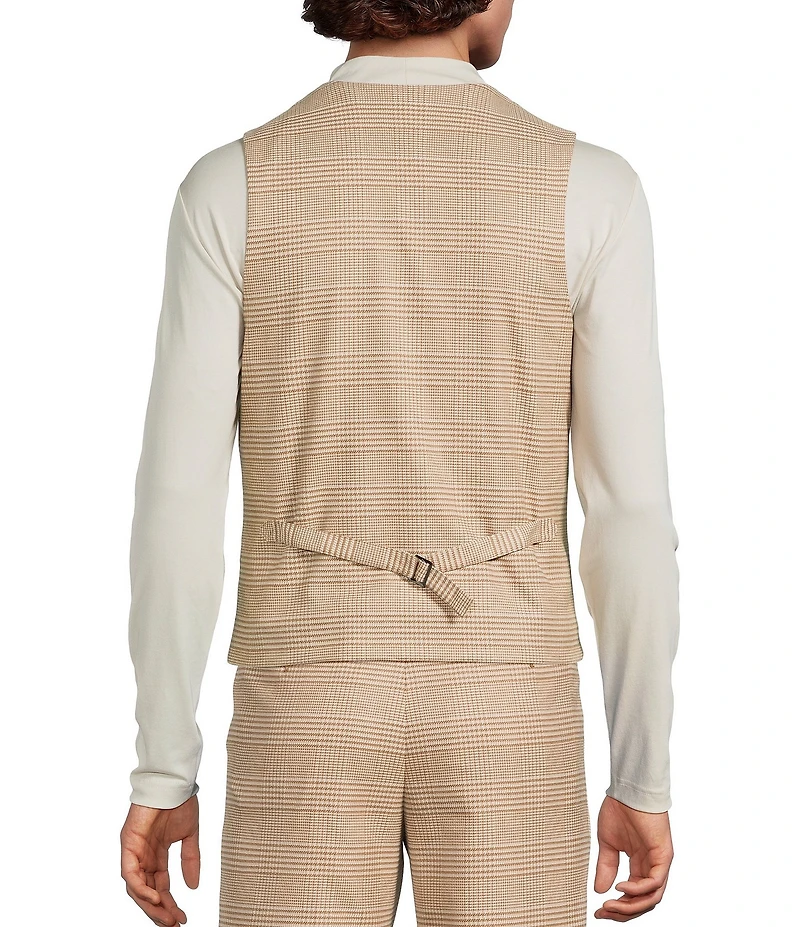 Murano Double Breasted Plaid Suit Separates Vest