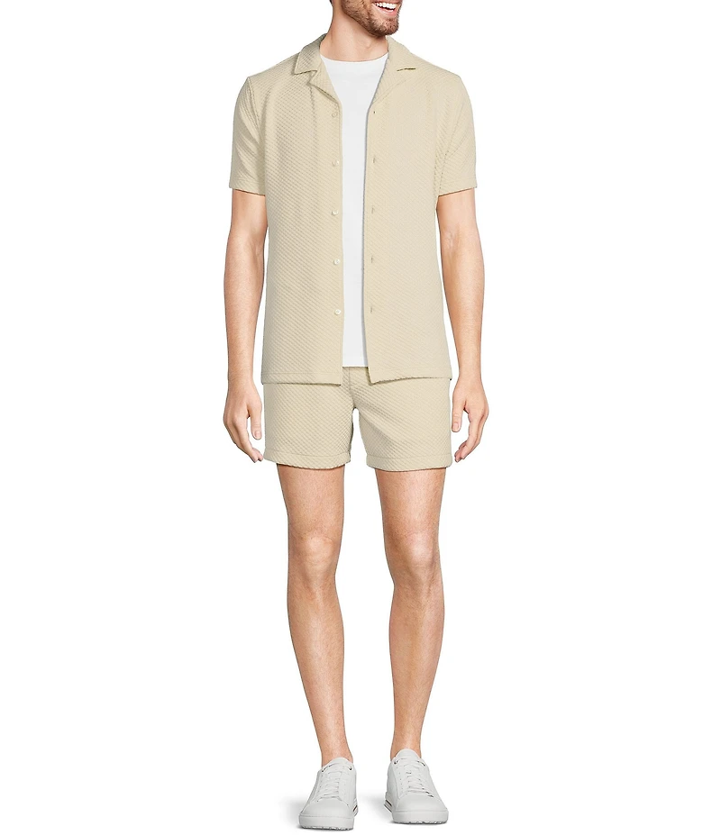 Murano Elastic Textured 5.5#double; Inseam Shorts