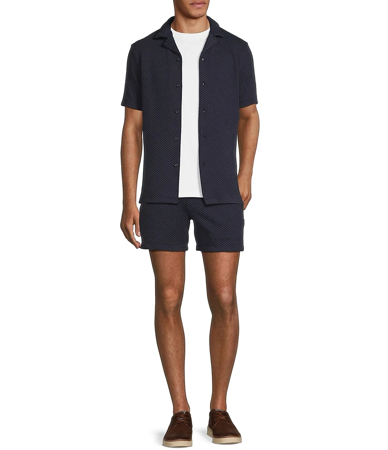 Murano Elastic Textured 5.5#double; Inseam Shorts