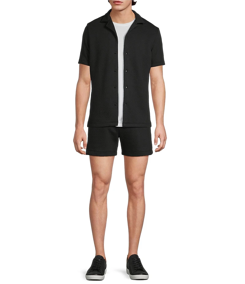 Murano Elastic Textured 5.5#double; Inseam Shorts