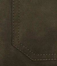 Murano Faux Suede Long Sleeve Shirt Jacket