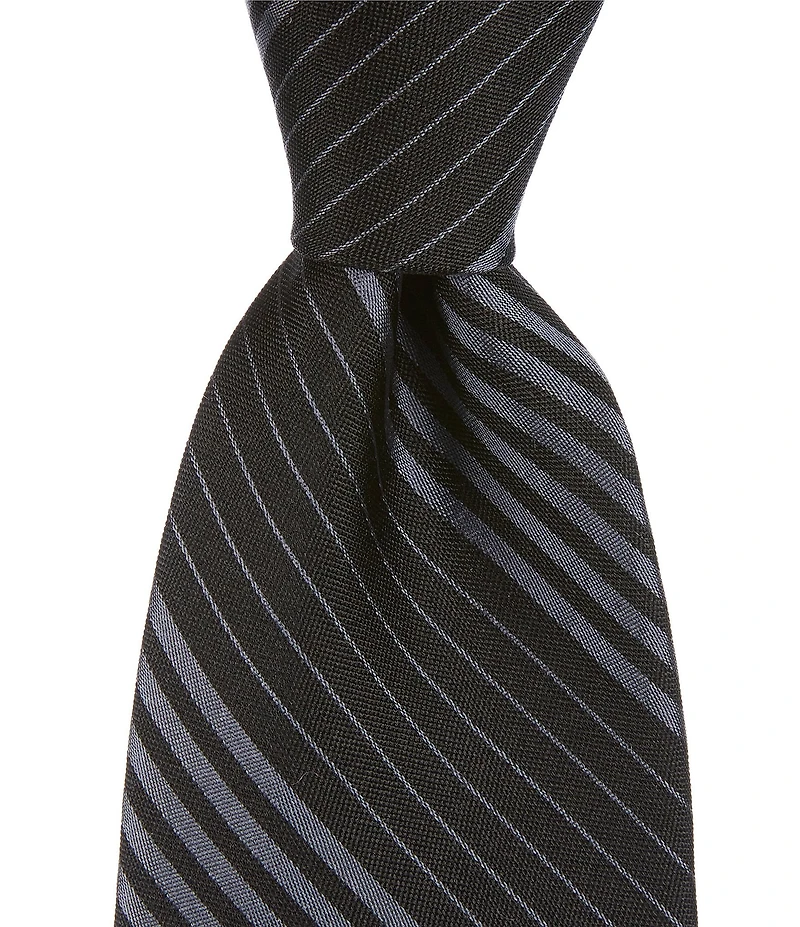 Murano Feller Multi Stripe 3 1/8#double; Silk Tie