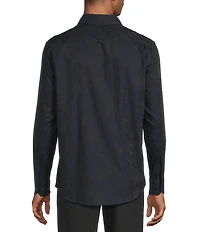 Murano Floral Jacquard Long Sleeve Woven Shirt