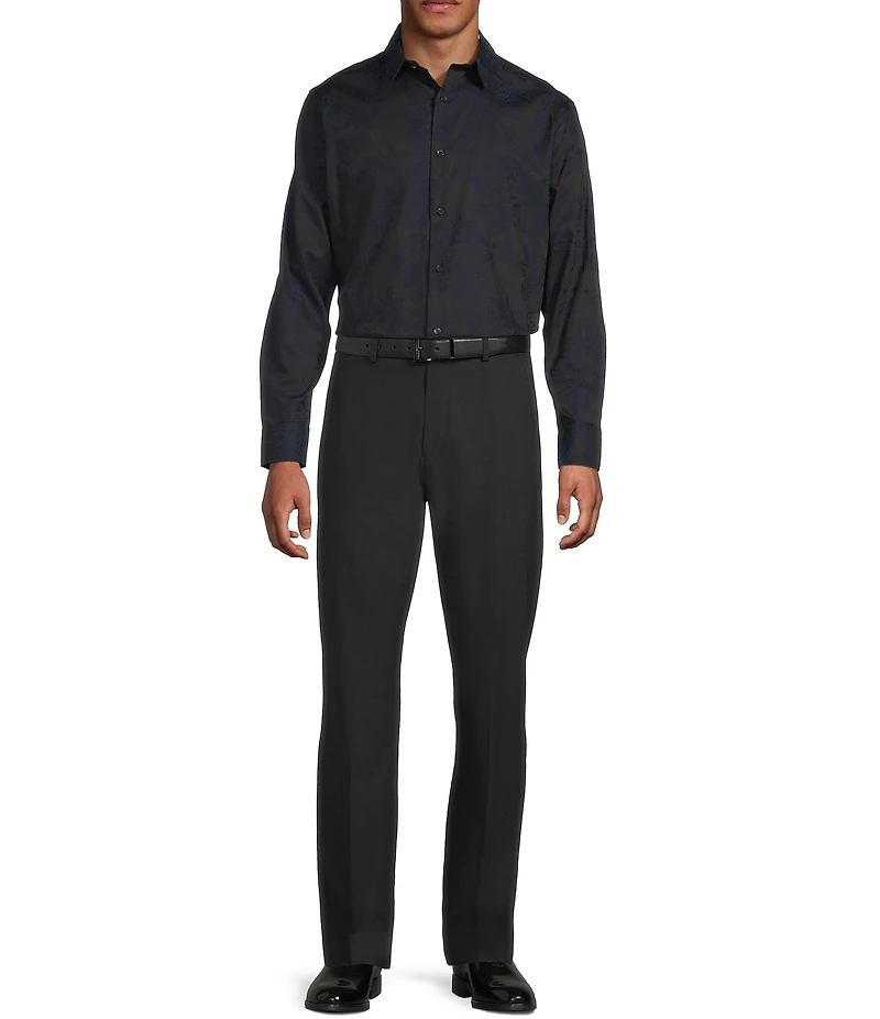 Murano Floral Jacquard Long Sleeve Woven Shirt