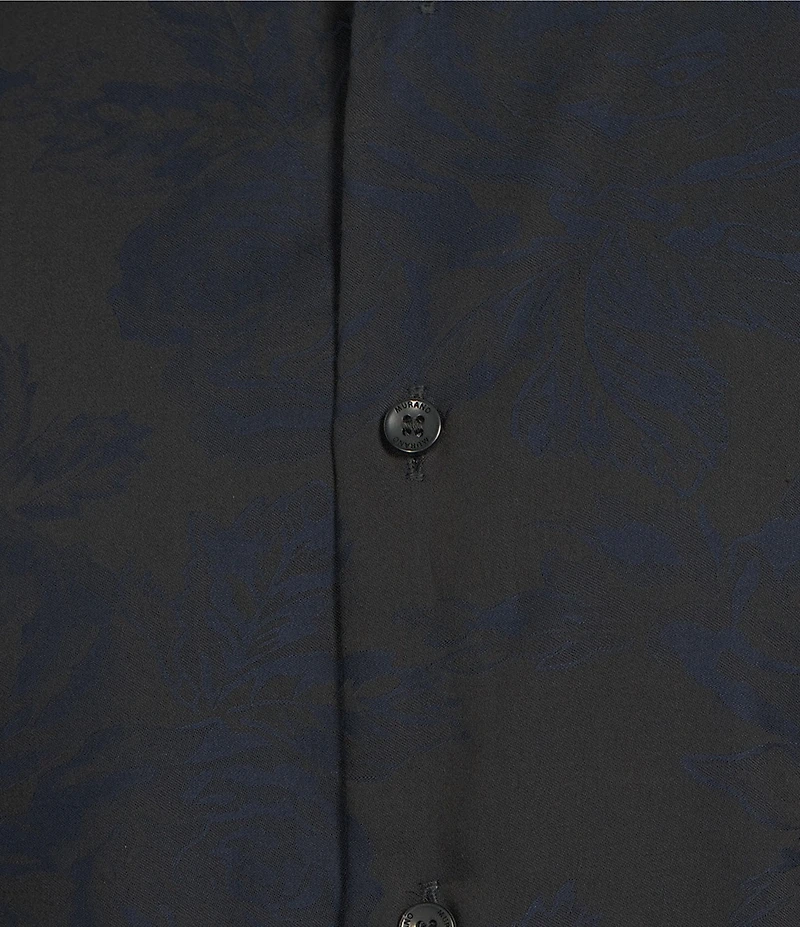 Murano Floral Jacquard Long Sleeve Woven Shirt