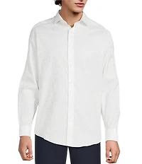 Murano Floral Jacquard Long Sleeve Woven Shirt