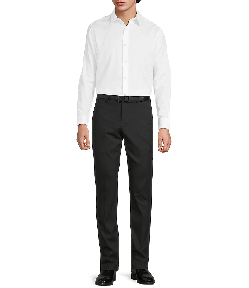 Murano Floral Jacquard Long Sleeve Woven Shirt
