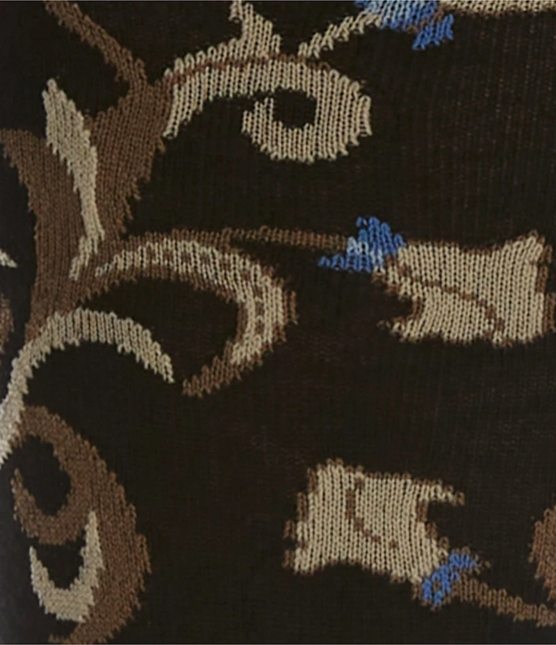 Murano Floral Pattern Crew Length Socks