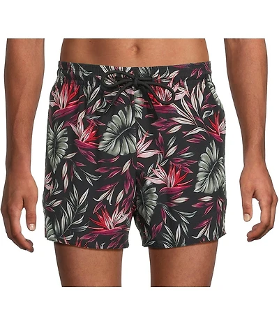 Murano Floral Print 5#double; Coordinating Cabana Swim Trunks