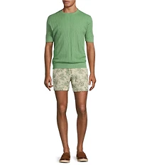 Murano From The Garden Collection Floral Jacquard 5.5#double; Inseam Shorts