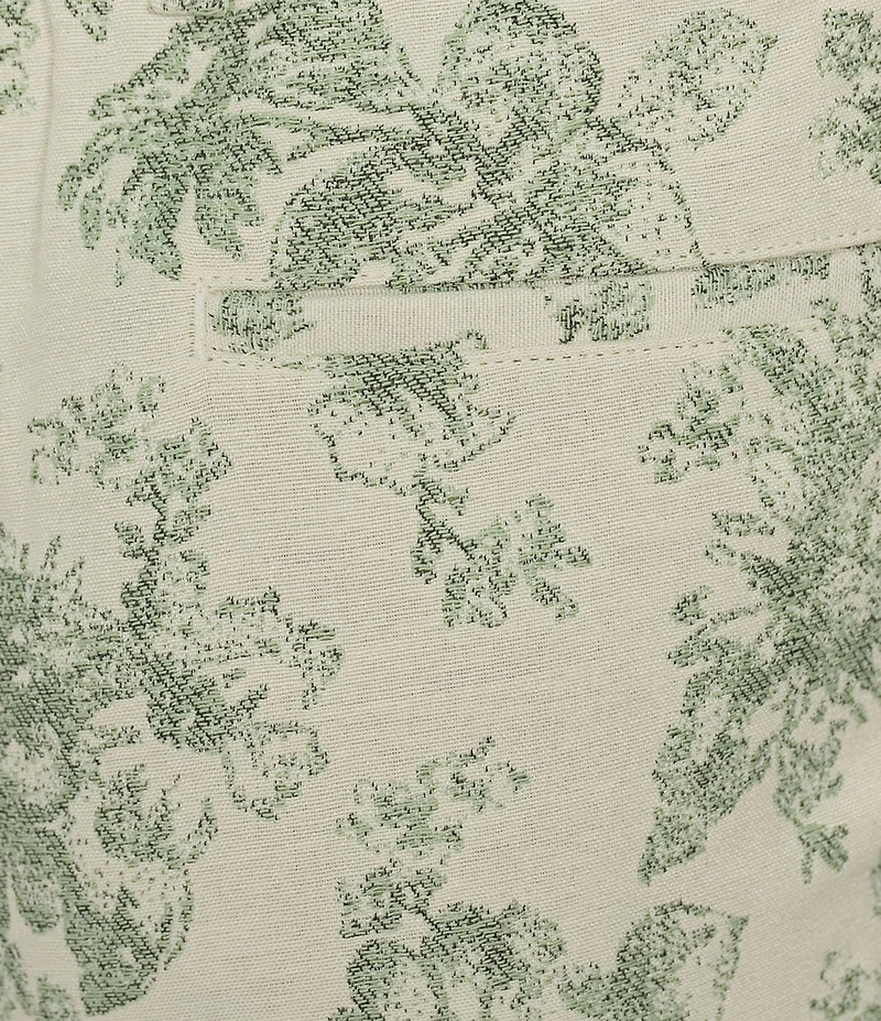 Murano From The Garden Collection Floral Jacquard 5.5#double; Inseam Shorts
