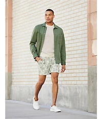 Murano From The Garden Collection Floral Jacquard 5.5#double; Inseam Shorts