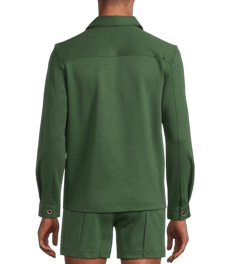 Murano From The Garden Collection Slim Fit Neoprene Shirt Jacket