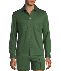 Murano From The Garden Collection Slim Fit Neoprene Shirt Jacket