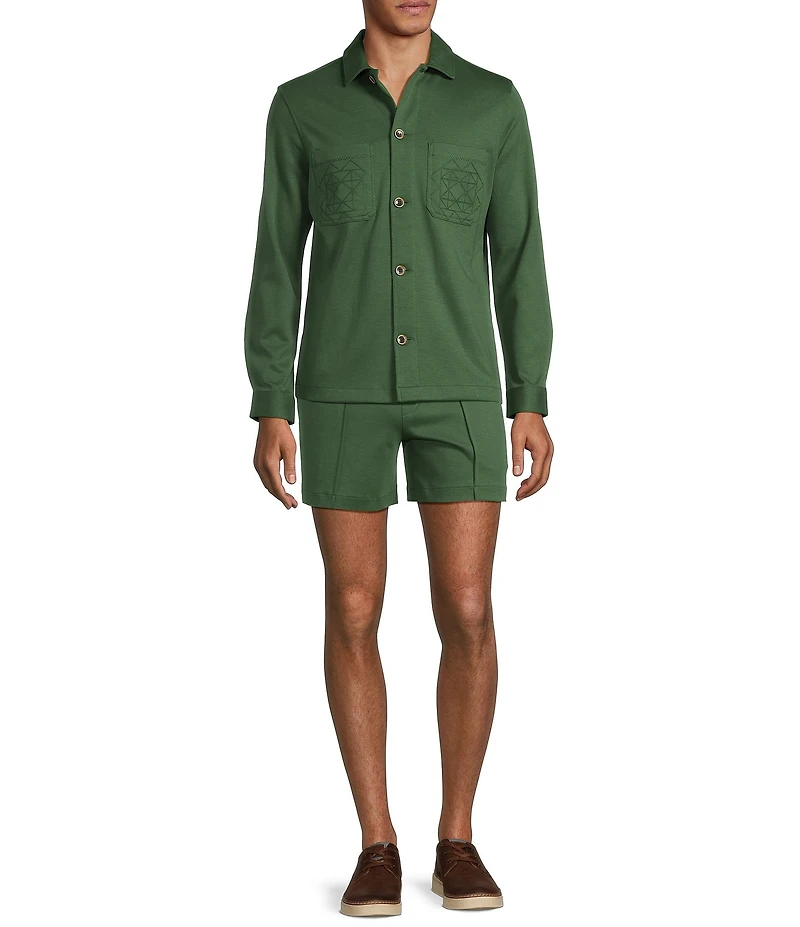 Murano From The Garden Collection Slim Fit Neoprene Shirt Jacket