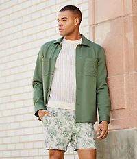 Murano From The Garden Collection Slim Fit Neoprene Shirt Jacket