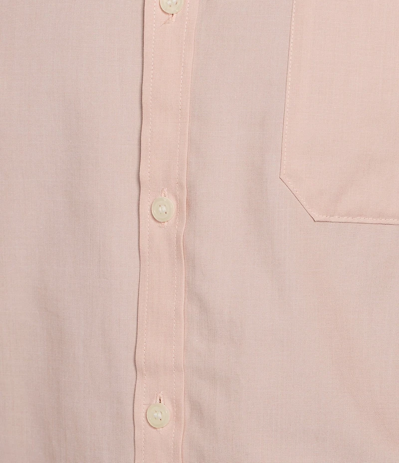 Murano From The Garden Collection Solid Pieced Long Sleeve Woven Shirt
