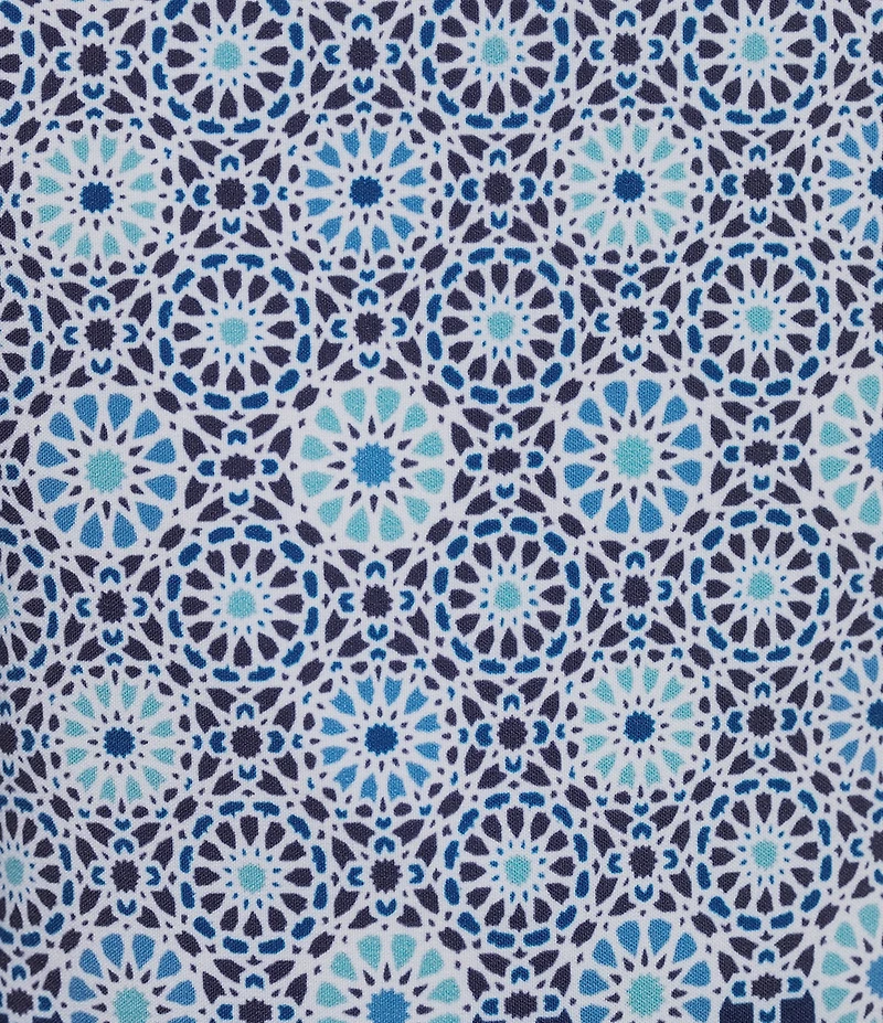 Murano Geometric Border 5#double; Swim Trunks