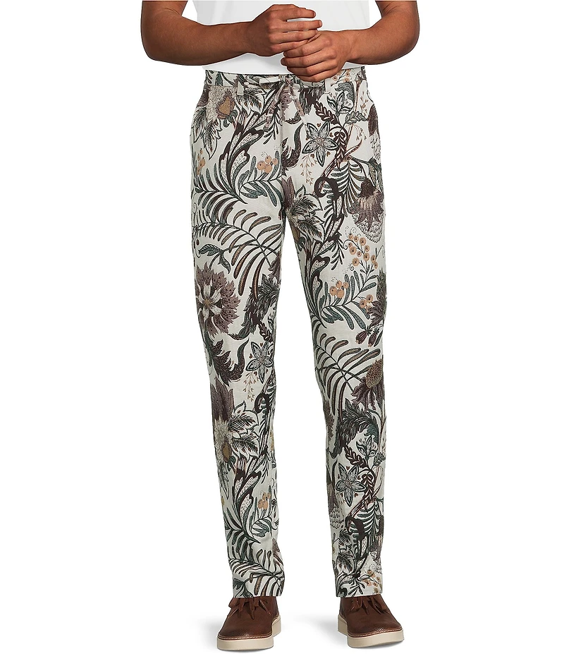 Murano In the Ferns Collection Lucas Drawstring Jacquard Pants