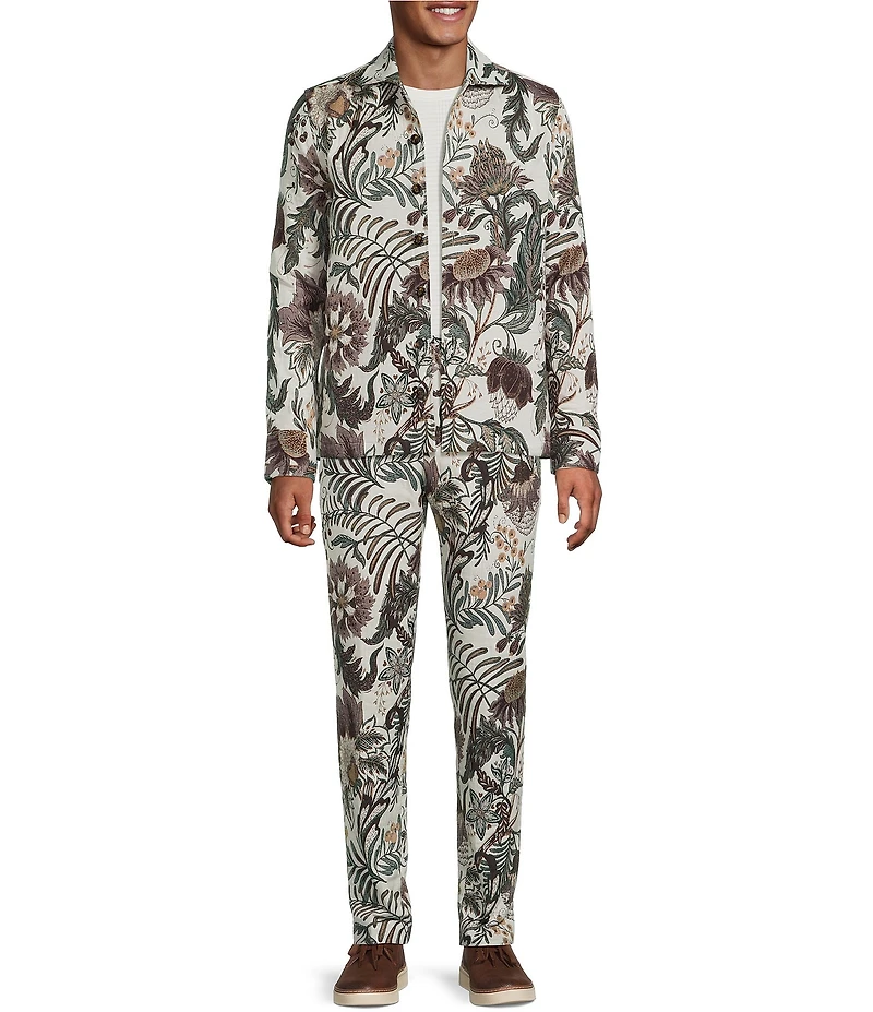 Murano In the Ferns Collection Lucas Drawstring Jacquard Pants