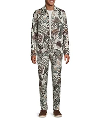 Murano In the Ferns Collection Lucas Drawstring Jacquard Pants