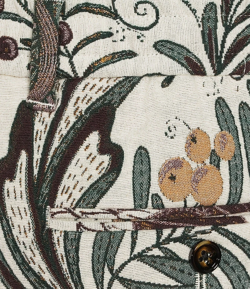 Murano In the Ferns Collection Lucas Drawstring Jacquard Pants